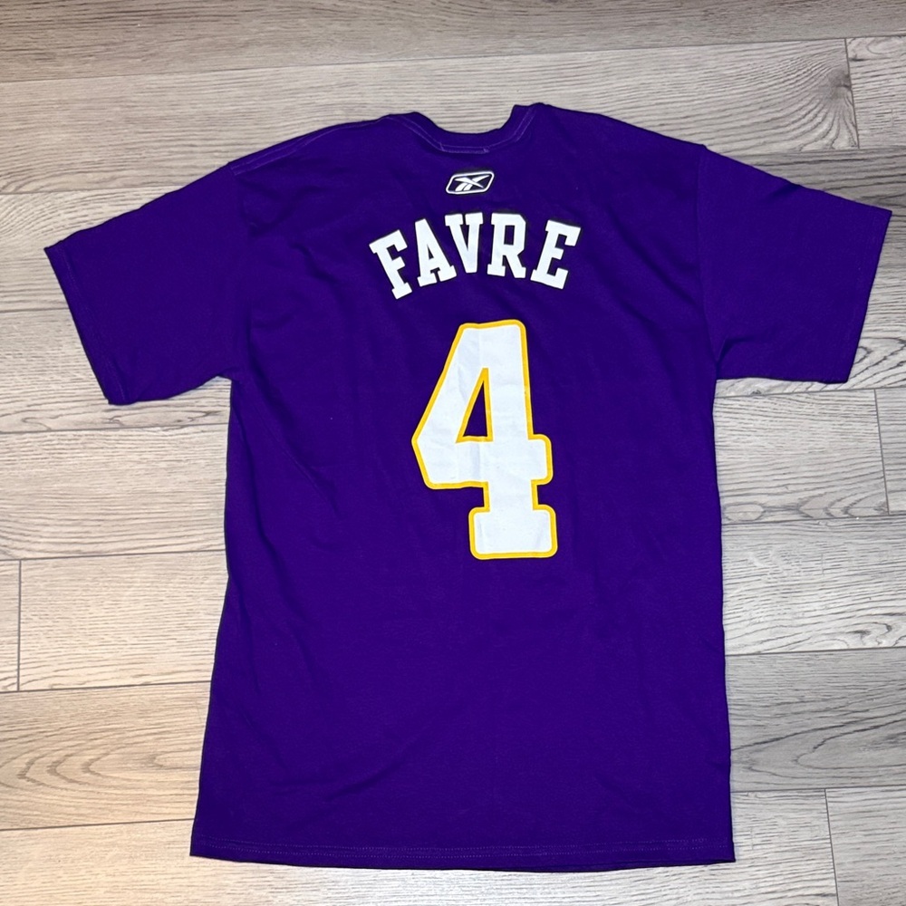 Reebox Minnesota Viking Brett Favre Jersey T-shirt Vintage Small